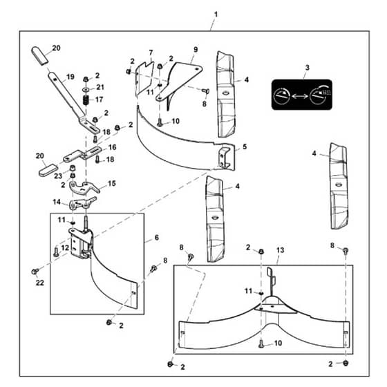 John Deere Z540R - PC12794 - Mulchcontrol™ Attachment - ST872036