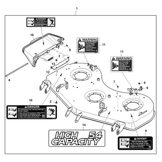 John Deere Z540R - PC12794 - Mower Deck - ST979136