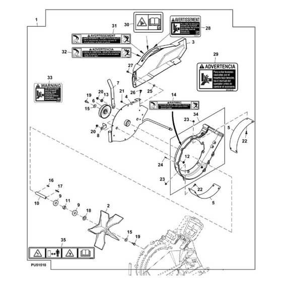 John Deere Z545R - PC13916 - Power Flow™ (1/2) - ST1007730