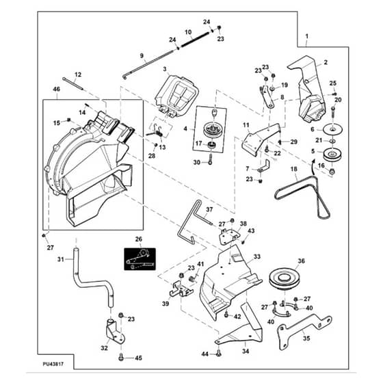 John Deere Z545R - PC13916 - Power Flow™ (2/2) - ST1007740