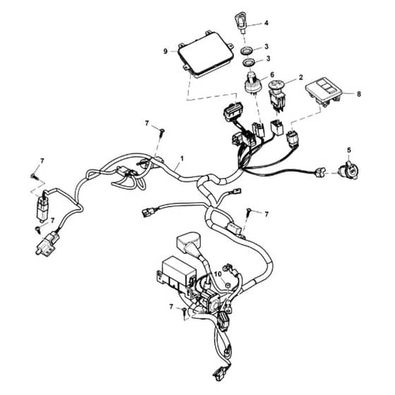 John Deere Z545R - PC13916 - Wiring Harness - ST1010337