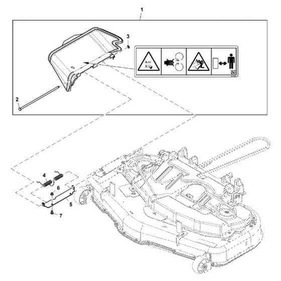John Deere Z545R - PC13916 - Discharge Chute - ST1010914