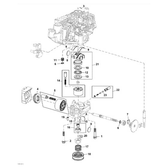 John Deere Z545R - PC13916 - Transaxle Center - ST1011442