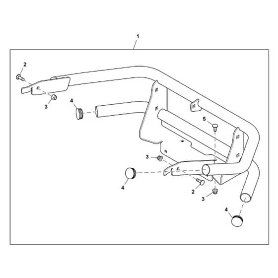 John Deere Z545R - PC13916 - Rear Bumper - ST1011991