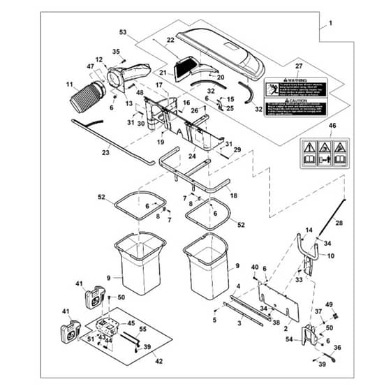 John Deere Z545R - PC13916 - Material Collection - ST1012445