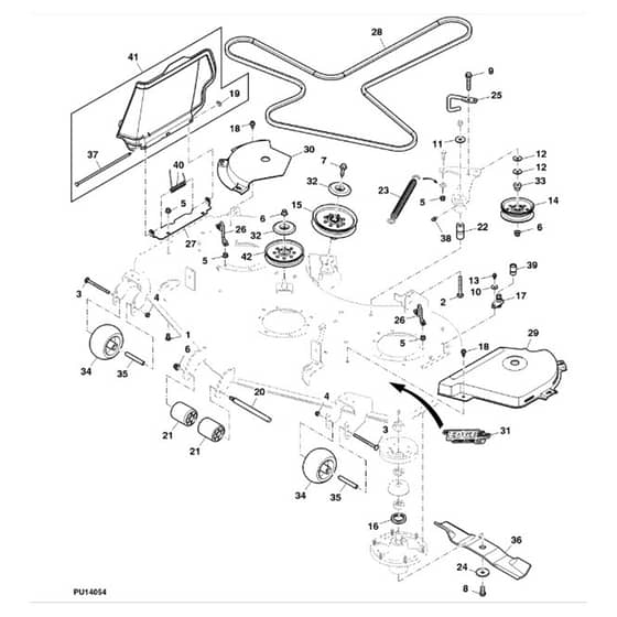 John Deere Z645 - PC10431 - Belts - ST792138