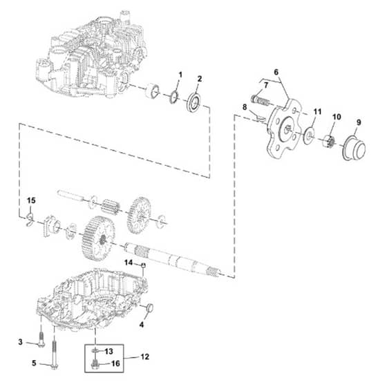 John Deere Z645 - PC10431 - Flange Kit - ST865320