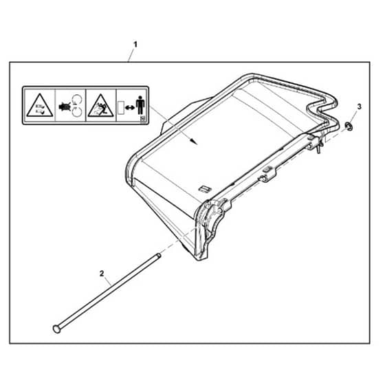 John Deere Z645 - PC10431 - Chute Kit (150001 - ) - ST964094