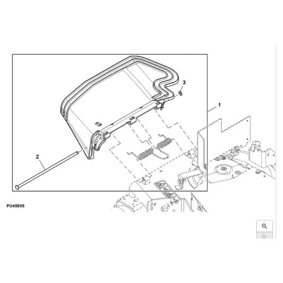 John Deere Z740R - PC13621 - Discharge Chute (030001 - ) - ST1015259