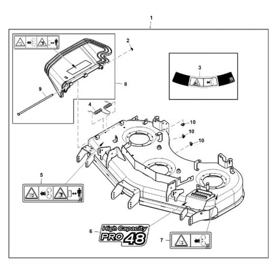 John Deere Z740R - PC13621 - Mower Deck (030001 - ) - ST1033592