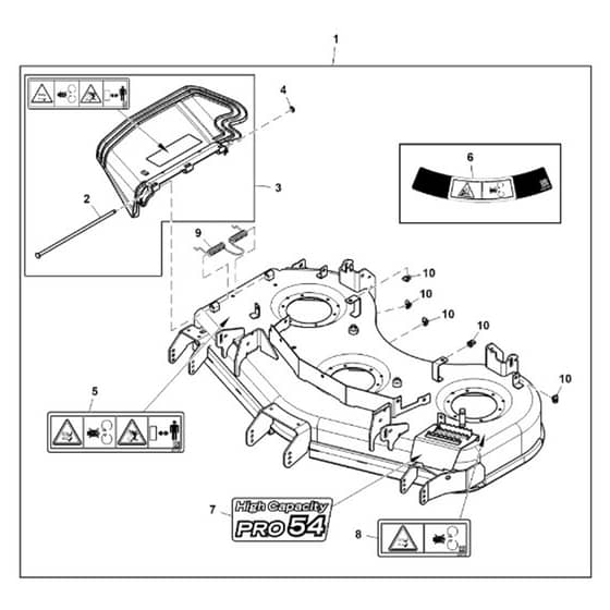 John Deere Z740R - PC13621 - Mower Deck (030001 - ) - ST1036396