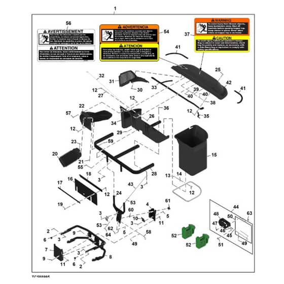 John Deere Z740R - PC13621 - Material Collection (060001 - ) - ST1074498