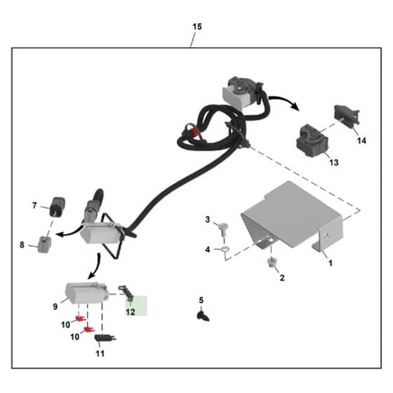 John Deere Z740R - PC13621 - Wiring Harness - ST1898268