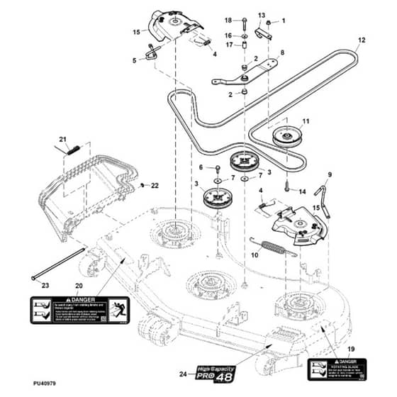 John Deere Z740R - PC13621 - Belt - ST940232