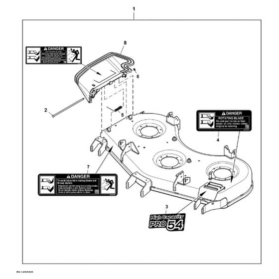 John Deere Z740R - PC13621 - Mower Deck - ST940958