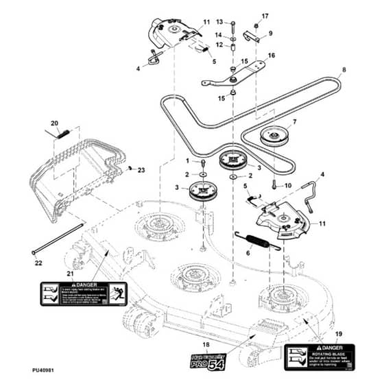 John Deere Z740R - PC13621 - Belt - ST941041