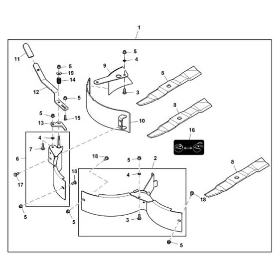 John Deere Z740R - PC13621 - Mulch Control - ST941558