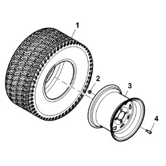 John Deere Z740R - PC13621 - Rear Wheels - ST942032