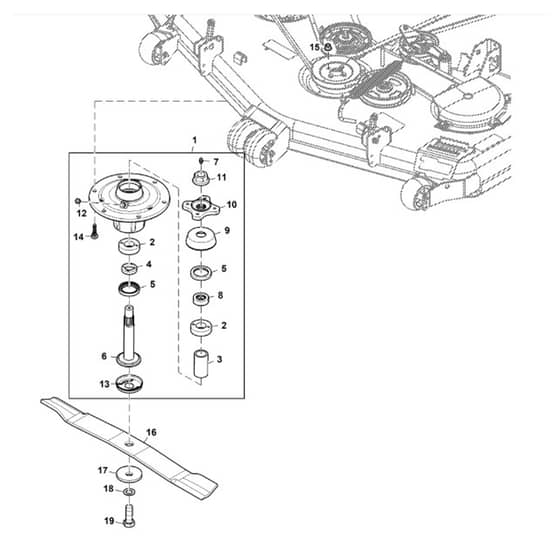 John Deere Z950R - PC11782 - Spindle Kit (090001 - ) - ST1005545