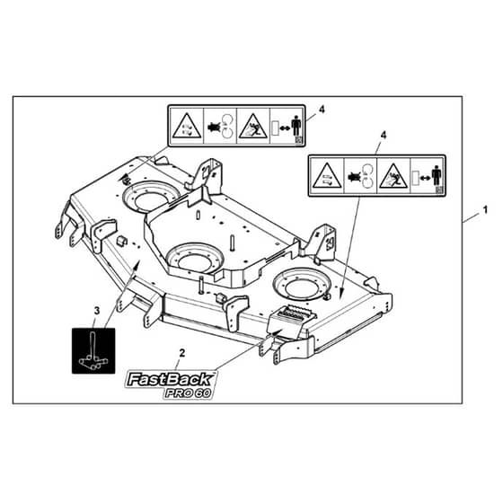 John Deere Z950R - PC11782 - Mower Deck (090001 - ) - ST1012188