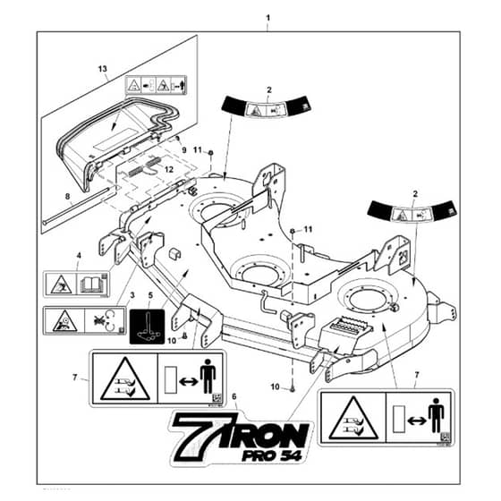 John Deere Z950R - PC11782 - Mower Deck - ST1014028