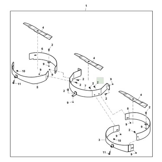 John Deere Z950R - PC11782 - Mulch Kit (090001 - ) - ST1028961