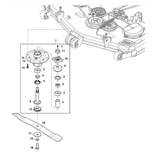 John Deere Z950R - PC11782 - Spindle Kit (090001 - ) - ST1080741