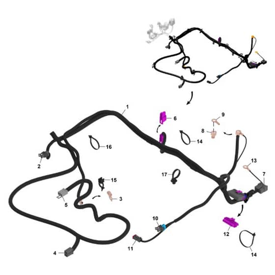 John Deere Z950R - PC11782 - Chassis Wiring (2/2) (140001 - ) - ST2072408