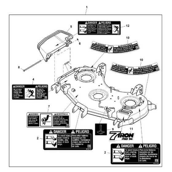 John Deere Z950R - PC11782 - Mower Deck - ST743302