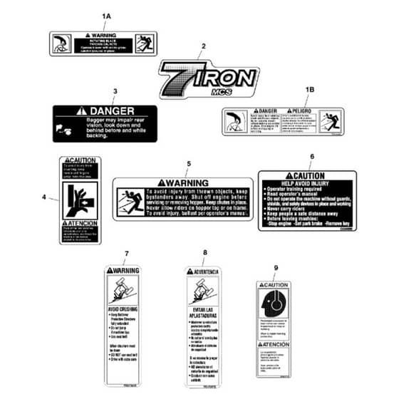 John Deere Z950R - PC11782 - Labels - ST748345