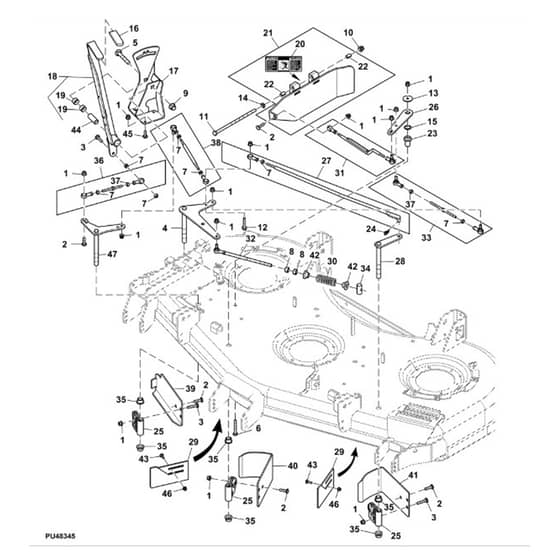 John Deere Z950R - PC11782 - Mower Deck (030001 - ) - ST812030