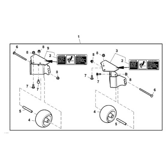 John Deere Z950R - PC11782 - Rear Anti-Scalp - ST859195