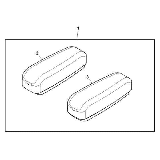 John Deere Z950R - PC11782 - Armrest Kit - ST940228