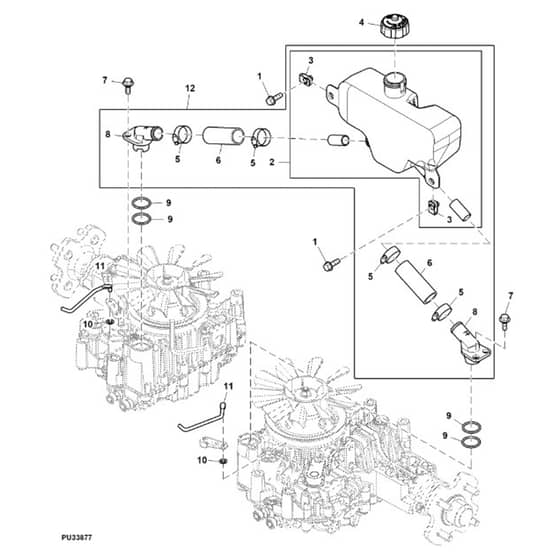 John Deere Z950R - PC11782 - Hydraulic Reservoir - ST950701