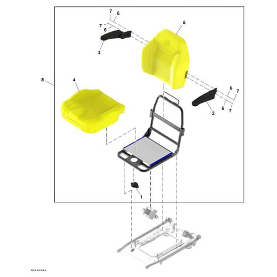 John Deere Z994R - PC13622 - Seat Assembly - ST1057236