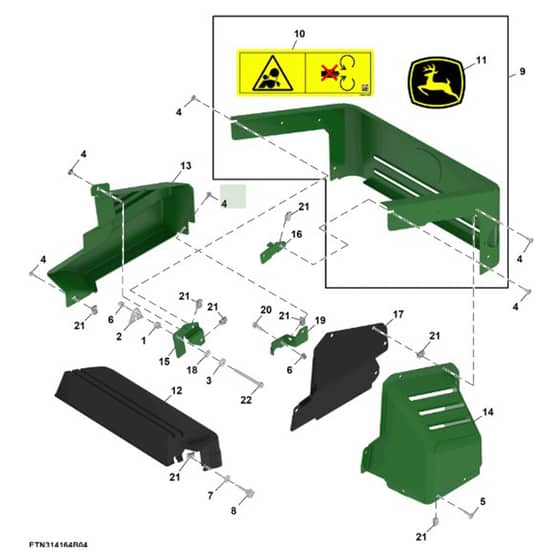 John Deere Z994R - PC13622 - Grille (080001 - ) - ST2048928