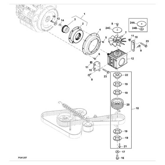 John Deere Z994R - PC13622 - Transmission Drive - ST940987