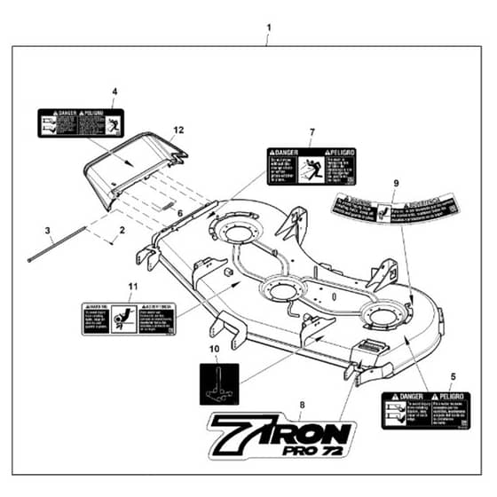 John Deere Z994R - PC13622 - Mower Deck - ST970445