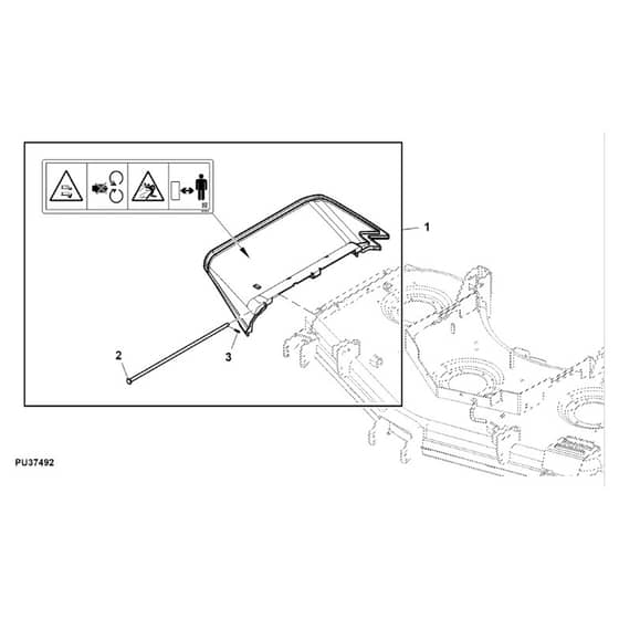 John Deere Z994R - PC13622 - Discharge Chute - ST974592