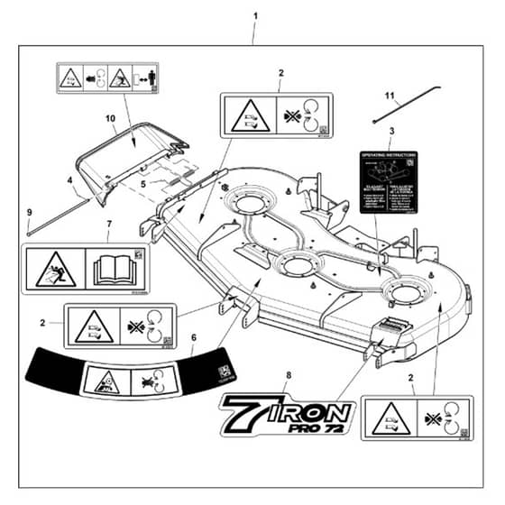 John Deere Z997R - PC12156 - Mower Deck (700001 - ) - ST1013586