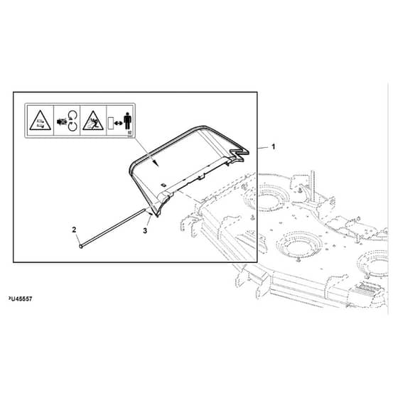 John Deere Z997R - PC12156 - Discharge Chute - ST1013873