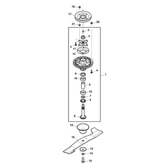 John Deere Z997R - PC12156 - Spindle ( - 020000) - ST1013987
