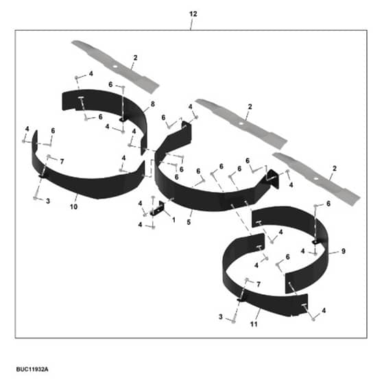 John Deere Z997R - PC12156 - Mulch Kit (120001 - ) - ST2281908