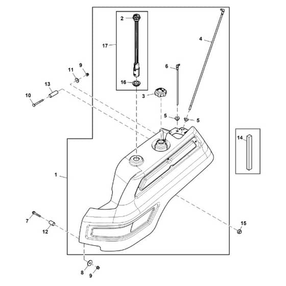 John Deere Z997R - PC12156 - Fuel Tank - ST766447