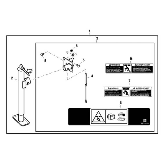 John Deere Z997R - PC12156 - Jack Kit - ST796634