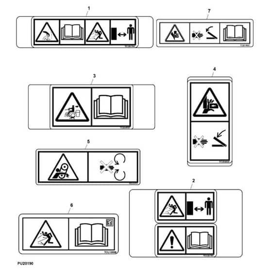 John Deere Z997R - PC12156 - Labels - ST796720