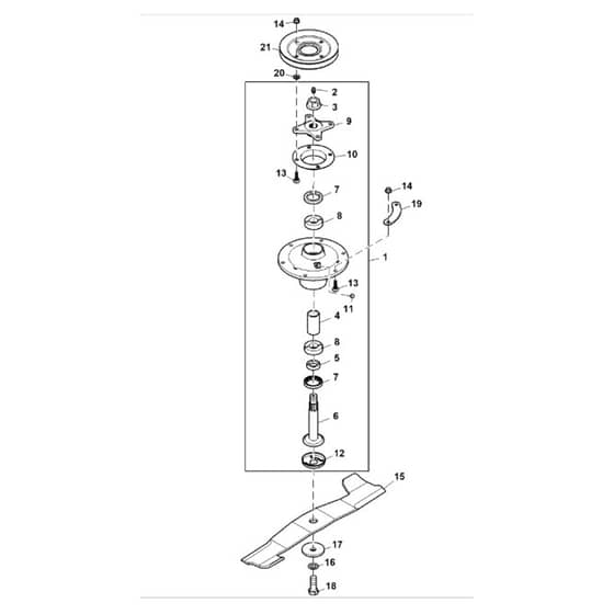 John Deere Z997R - PC12156 - Spindle (020001 - ) - ST862478