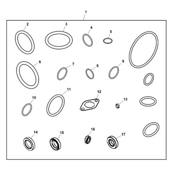 John Deere Z997R - PC12156 - Gasket Kit - ST966210