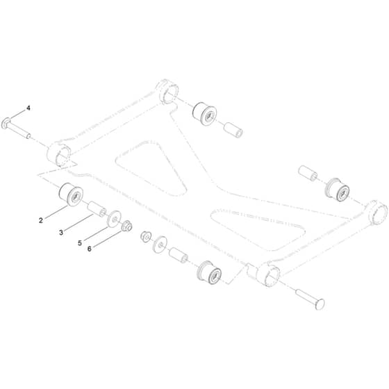 Toro Z Master 122cm - 74048TE (412600000 - 414071669) Deck Strut No. 140-1179