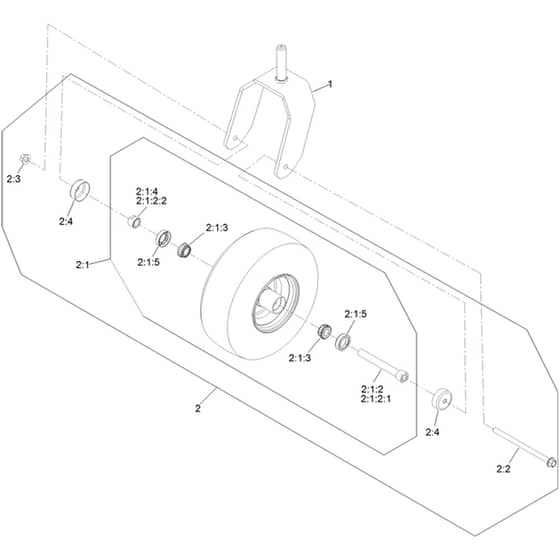 Toro Z Master 122cm - 74048TE (414071670 - 414071673) Caster and Wheel